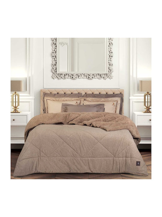 Greenwich Polo Club Duvet Cover Queen 240x250cm 4437 Taupe 700 GSMGsm 11.5 togs Togs