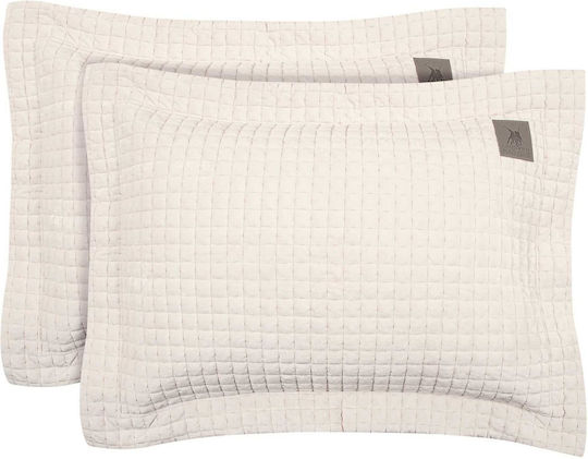 Greenwich Polo Club Kissenbezug-Set mit Umschlagumschlag Ivory 50x70cm.