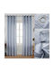 Lucktora Curtain with Grommet Blue LCT-11860 140x290cm