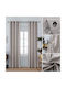 Lucktora Vorhang mit Grommet Beige LCT-11564 140x260cm
