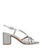 Leather Sandals Silver