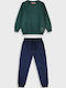 Kids Sweatpants Set Blue Green 2 Pieces