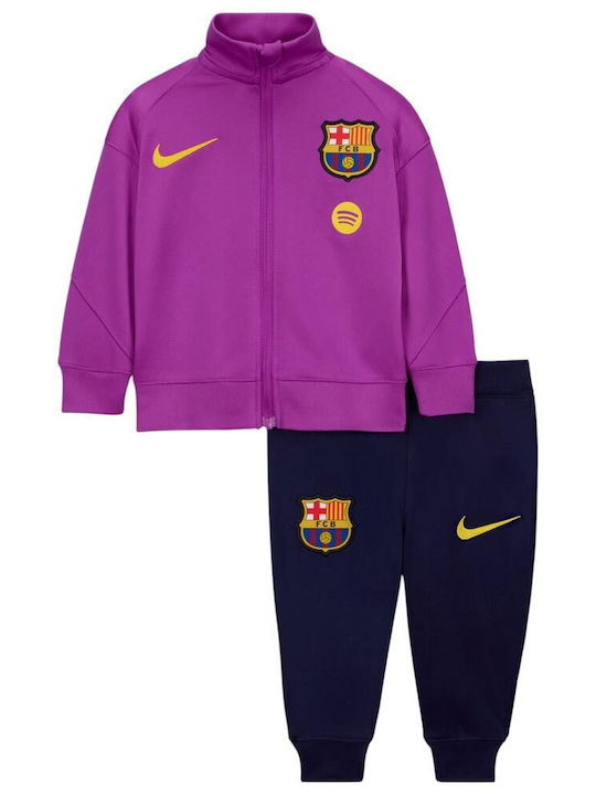 Nike Kids Sweatpants Set Dri-Fit Purple 2pcs Barcelona HJ8057-552