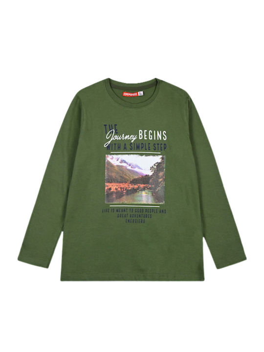 Energiers Kids' Shirt Long Sleeve Khaki