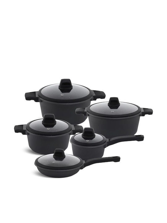 Edenberg Cookware Set Made of Aluminum with Sto...