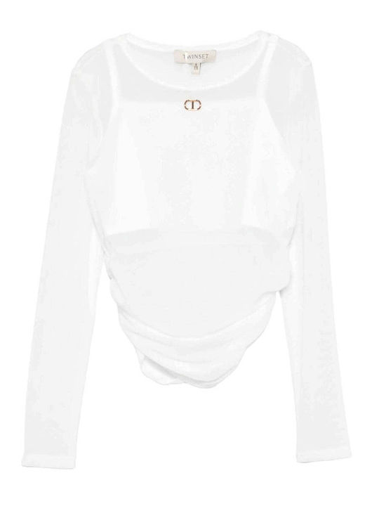 Kids' Bodysuit Long Sleeve White