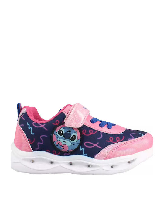 Παιδικά Sneakers με Σκρατς & Φωτάκια Μπλε