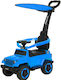Car Ride On with Parental Handle for 12+ Months Blue