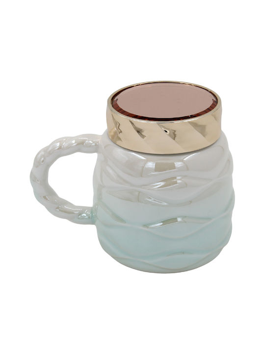 Keskor Becher Keramik mit Deckel 450ml