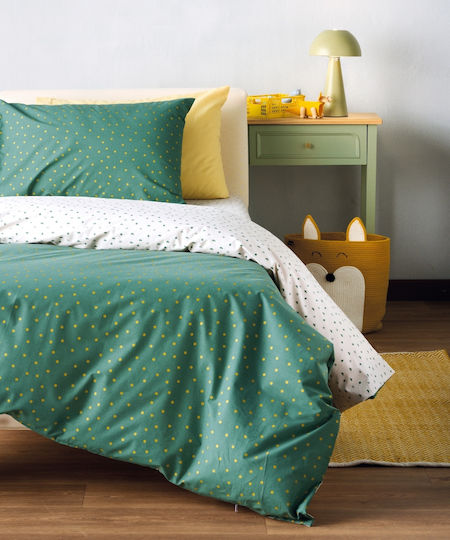 Kentia Sheet Set Single Cotton Versus Green 160x245cm 3pcs