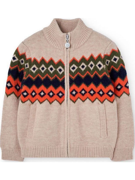 Kids Cardigan Knitted Beige