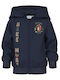 Kids Sweatshirt Cardigan with Hood Blue