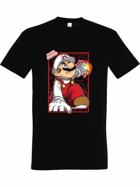 kirikoko Super Mario On Fire, Fanart Design T-shirt Super Mario Βαμβακερό kirikoko Super Mario On Fire, Fanart Design T-shirt Super Mario Βαμβακερό