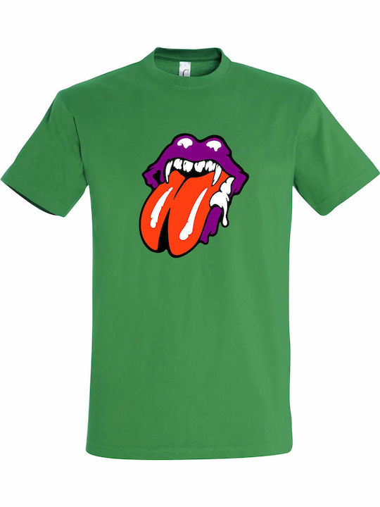 Unisex T-Shirt Rolling Stones Lips Horror Hallo...
