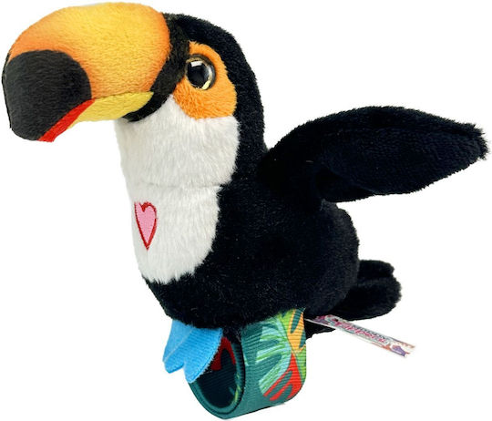 Jap Happy Yappers Plush Slap Band Animals Black Toucan 9590