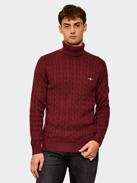 Gant Long Sleeve Sweater Burgundy