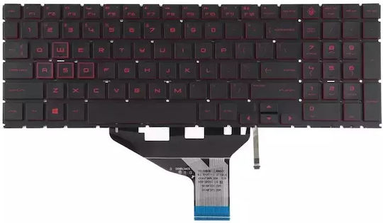Клавиатура HP NSK-XP1LN Червена Задно Осветяване Английски Език (САЩ) Mentor Premium