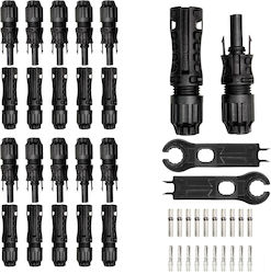 Set 10 Conectori Onuvio MC4 Evo2 Accesorii Fotovoltaice Panouri Solare Masculin Feminin 1500V 45A Certificat CE RoHS Impermeabil IP67 Set 10 Conectori Onuvio MC4 Evo2 Accesorii Fotovoltaice Panouri Solare Masculin Feminin 1500V 45A Certificat CE RoHS Impermeabil IP67