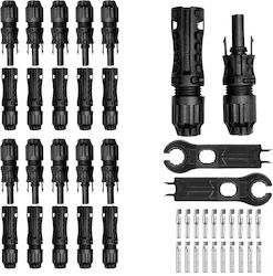 Set 10 Onuvio Mc4 Evo2 Connectors Photovoltaic Solar Panels Male Female 1500v 30a Ce Rohs Certified Ip67 Waterproof