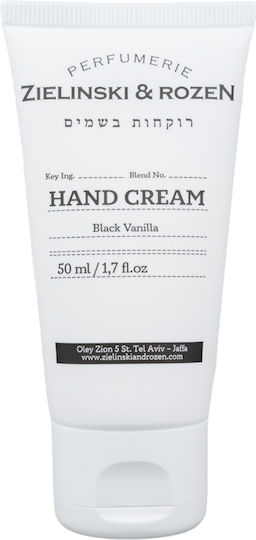 Zielinski & Rozen Ενυδατική Κρέμα Χεριών Black Vanilla 50ml