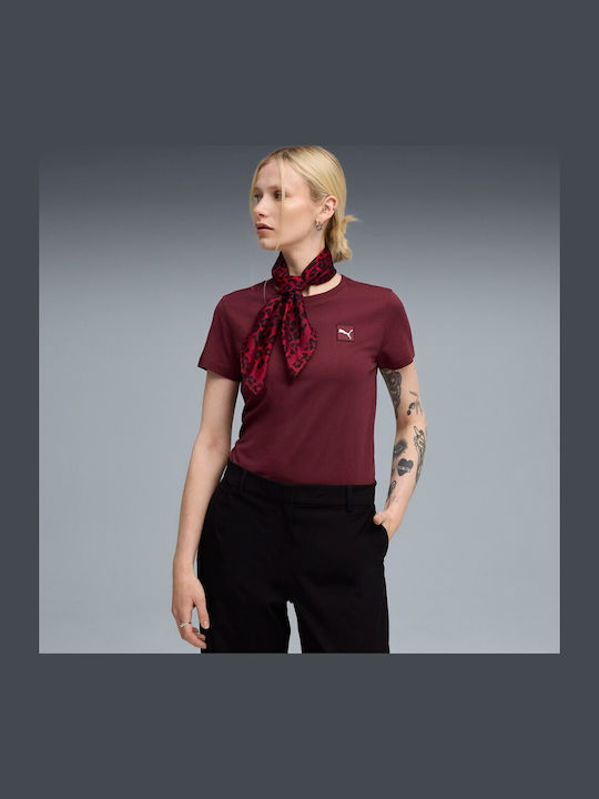 PUMA Дамска тениска бордо