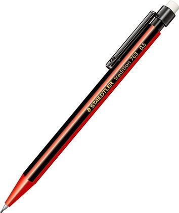 Staedtler Mechanical Pencil for Drawing 0.5mm 1 Piece Red Black