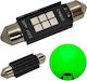 C5w C10w Bec Led Sv8.5 12-24v Canbus 39mm Portocaliu