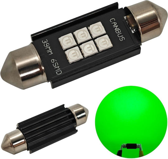 C5w C10w LED Birne Sv8.5 12-24V Canbus 39mm Bläue