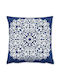 Aberto Design Μαξιλάρι Καναπέ White-blue 43x43εκ.