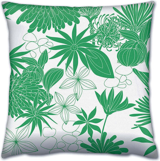 Aberto Design Μαξιλάρι Καναπέ Green-white 43x43εκ.