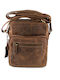 Leather Men's Bag Shoulder / Crossbody Tabac Brown