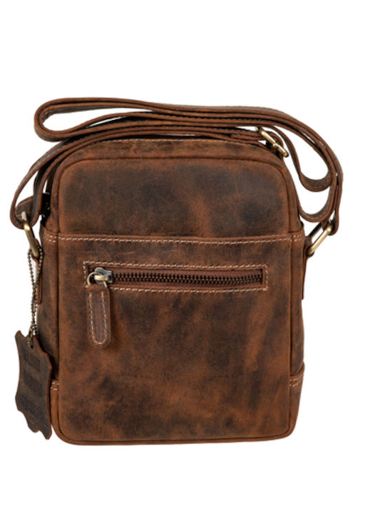 Leather Men's Bag Shoulder / Crossbody Tabac Brown