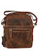 Leather Men's Bag Shoulder / Crossbody Tabac Brown