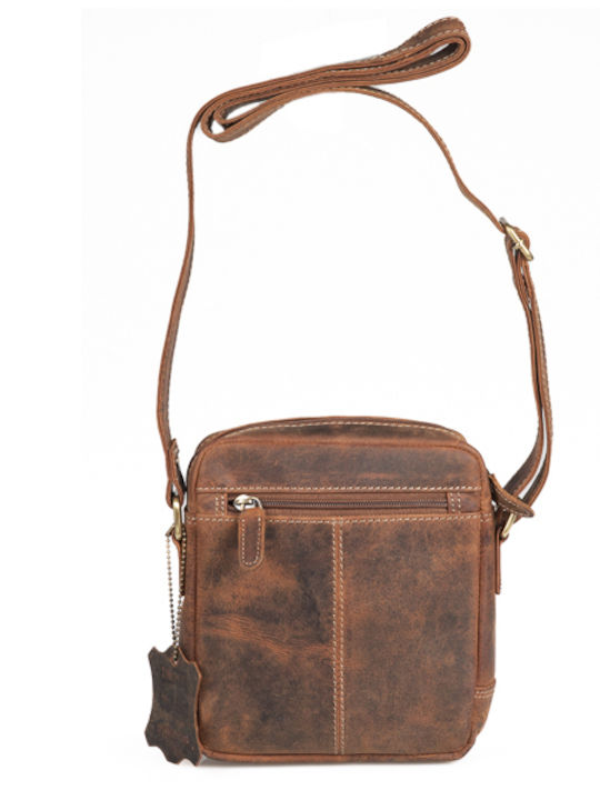 Leather Men's Bag Shoulder / Crossbody Tabac Brown