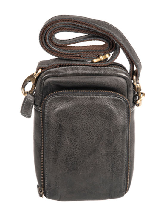 Leather Men's Bag Shoulder / Crossbody Black
