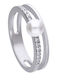 Diamonfire Γυναικείο Δαχτυλίδι με Πέρλες & Ζιργκόν από Ασήμι