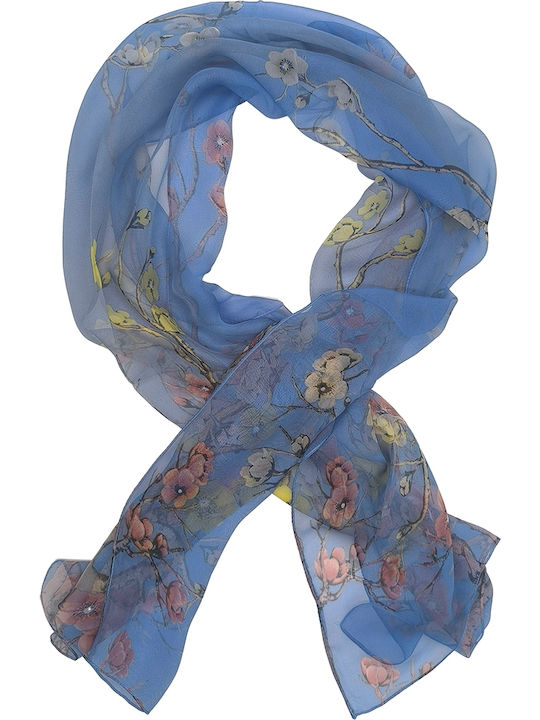 Gift-Me Women's Silk Scarf Blue Gift-Me Women's Silk Scarf Blue