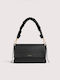 Boheme De piele Geantă de damă Crossbody Neagră