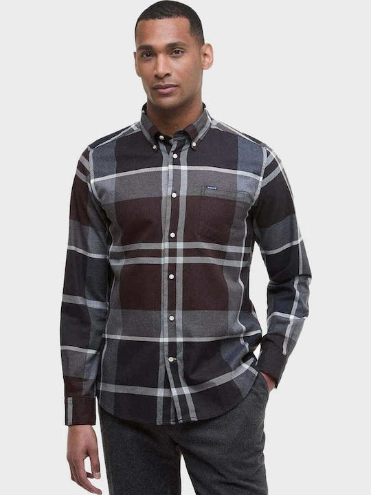 Barbour Baumwolle Hemd Brown-blue Barbour Baumwolle Hemd Brown-blue
