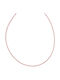 Theodora's Jewellery Pink Gold Plated Steel Necklace JT-K120925-Pink
