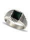 Hillas Chevalier Ring with Stones made of Silver