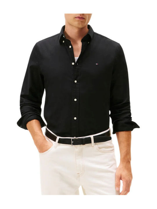 Tommy Hilfiger Long-sleeved Flannel Shirt Black