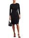 Midi Abendkleid Schwarz
