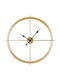 Wallity Wanduhr Gelb Ø66cm