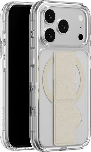 Mageasy Grabstand M Back Cover Fabric Transparent (iPhone 17 Pro Max)