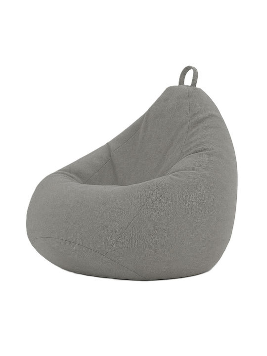 Pouf Pear Waterproof Canvas Stone Grey 90x90x100cm