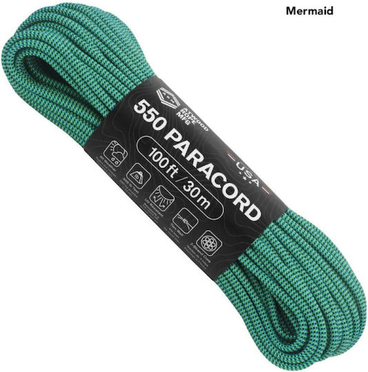 Atwood Rope Mfg Αρτάνη 550 Paracord 100 Ft Mermaid
