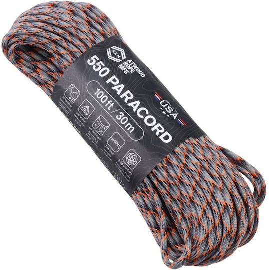 Atwood Rope Mfg Αρτάνη 550 Paracord 100 Ft Die Cast