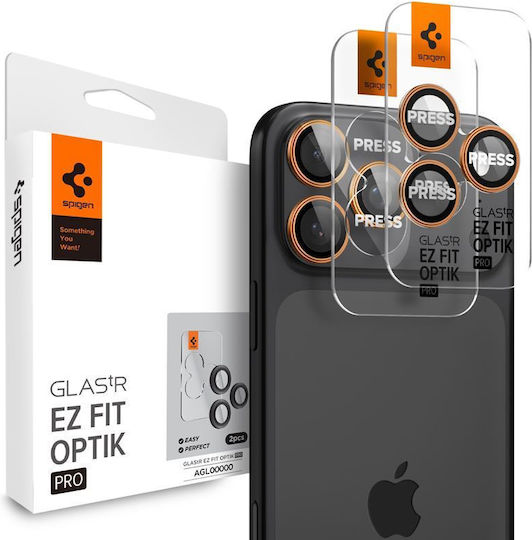 Spigen Optik Pro EZ Fit Camera Protection Tempered Glass Orange