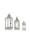 Dream House Wooden Lanterns Set White 3pcs